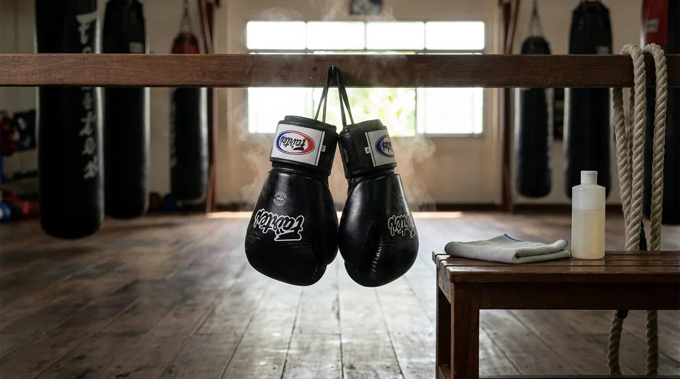 how to clean boxing gloves