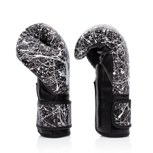 Fairtex Painter Boxing Gloves BGV14PT - Black/White