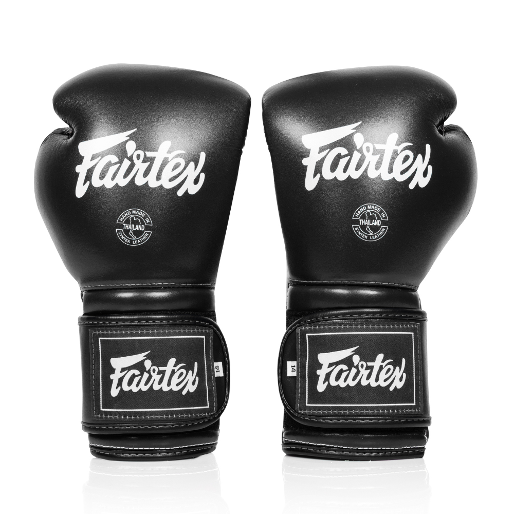 Fairtex BGV9C-Plus Mexican Style Boxing Gloves Black / 12 oz