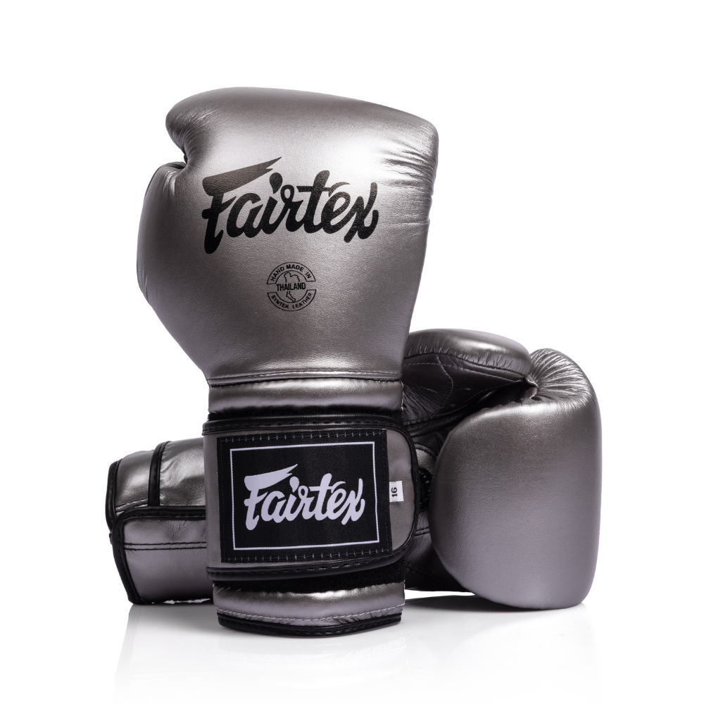 Fairtex Mexican Style Boxing Gloves BGV9C-PLUS - Gun Metallic