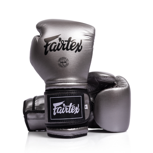 Fairtex Mexican Style Boxing Gloves BGV9C-PLUS - Gun Metallic