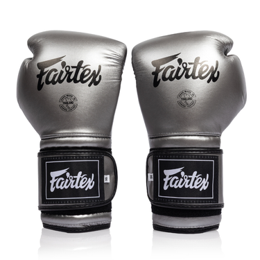 Fairtex BGV9C-Plus Mexican Style Boxing Gloves - Gun Metallic