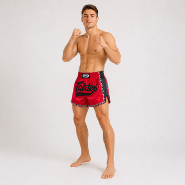 Fairtex Muay Thai Shorts – BS1703 (Red/Black)