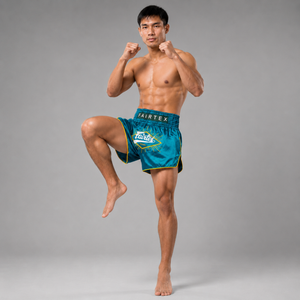 Fairtex Muay Thai Shorts Focus Yellow Piping BS1907