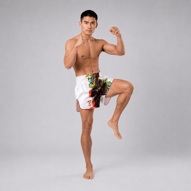 Fairtex Muay Thai Shorts – BS1908 Satoru Collection White