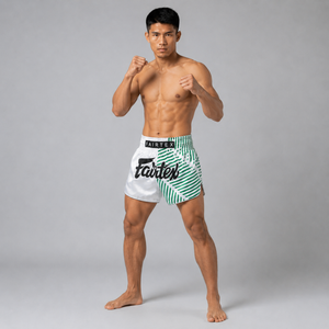 Fairtex Muay Thai Shorts Racer White BS1923