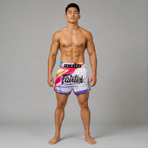 Fairtex Muay Thai Shorts World Music White BS1933