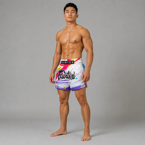 Fairtex Muay Thai Shorts World Music White BS1933