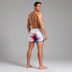 Fairtex Muay Thai Shorts White Funky Soul BS1939