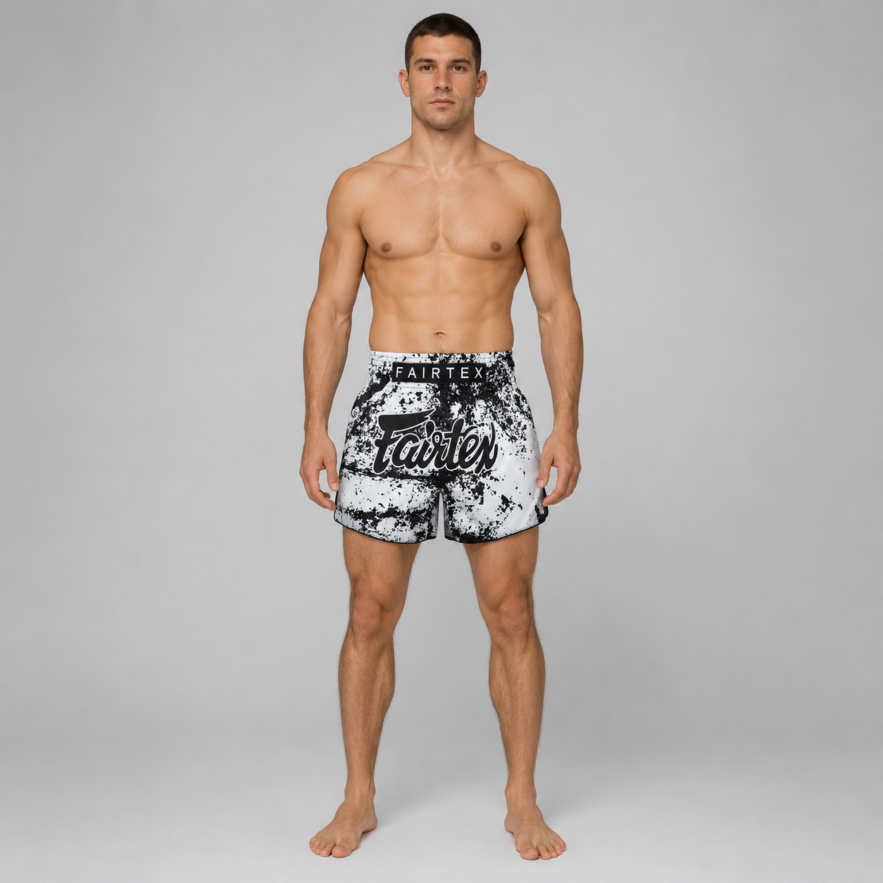 Fairtex Muay Thai Shorts Grunge White BS1948