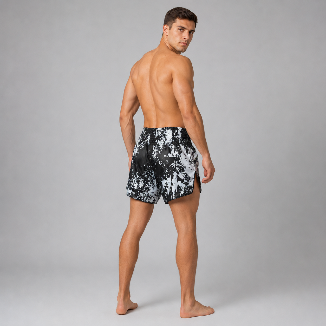 Fairtex Muay Thai Shorts Grunge Black BS1949