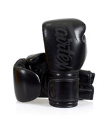 Fairtex Solid Black Boxing Gloves BGV14SB