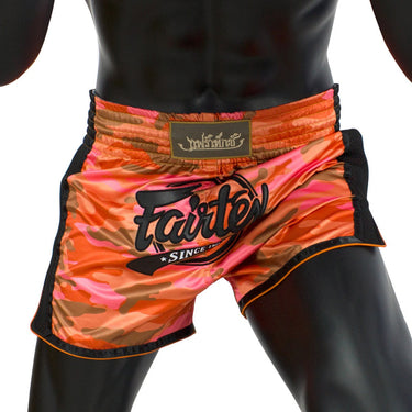 Fairtex Muay Thai Shorts – BS1711 (Orange Camo)