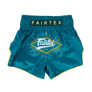 Fairtex Muay Thai Shorts Focus Yellow Piping BS1907