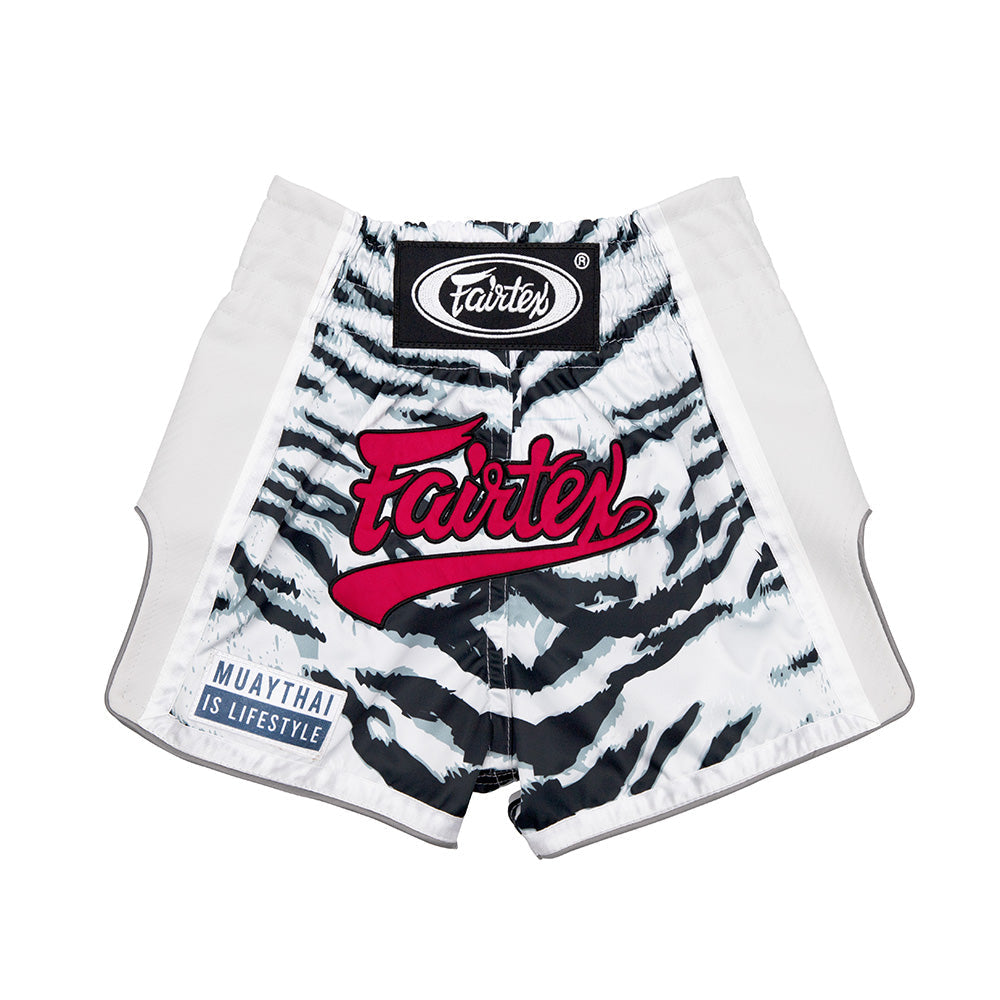 Fairtex Kids Muay Thai Shorts White Tiger BSK2103