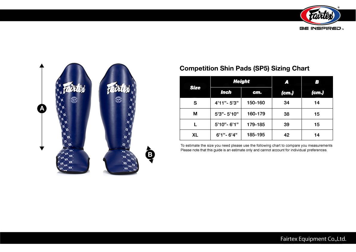 Fairtex Competition Shin Guards SP5