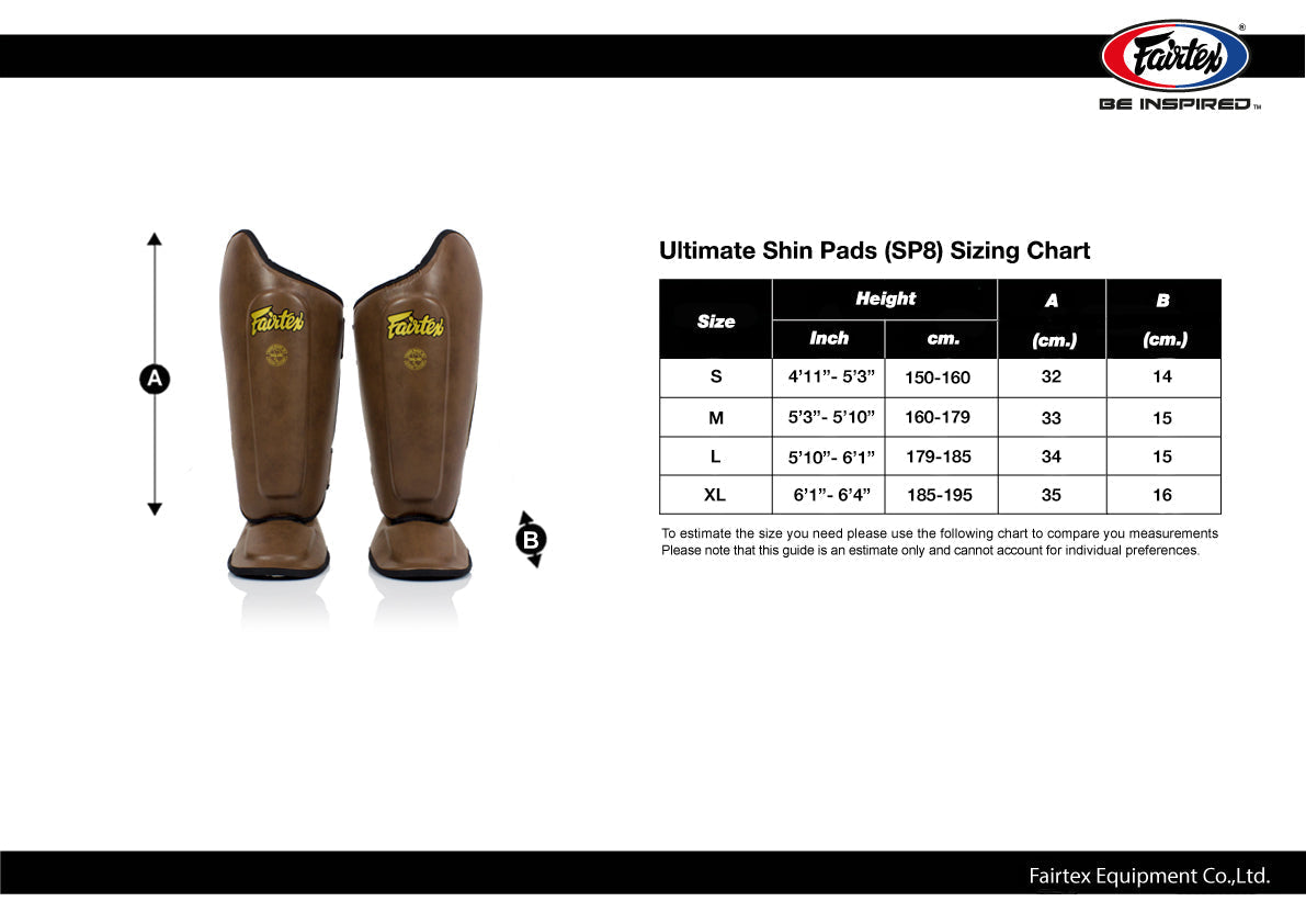 Fairtex Ultimate Shin Guards SP8