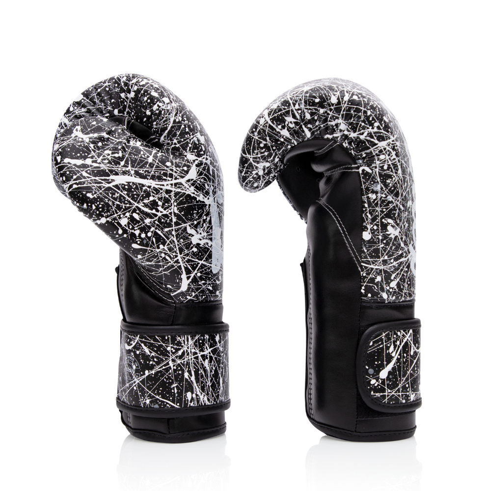 Fairtex Painter Boxing Gloves BGV14PT - Black/White