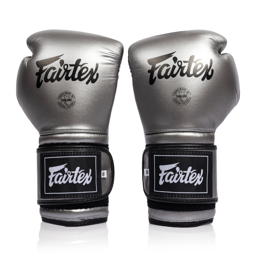 Fairtex Mexican Style Boxing Gloves BGV9C-PLUS -  Gun Metallic