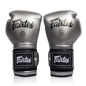 Fairtex Mexican Style Boxing Gloves BGV9C-PLUS -  Gun Metallic