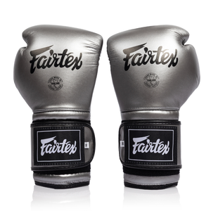 Fairtex Mexican Style Boxing Gloves BGV9C-PLUS -  Gun Metallic