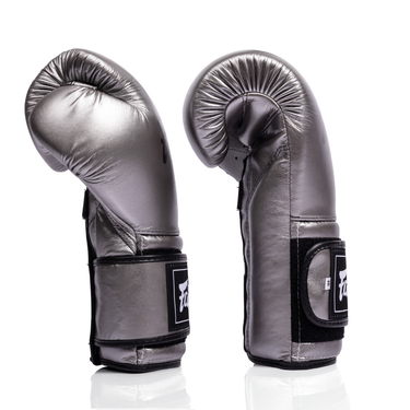 Fairtex BGV9C-Plus Mexican Style Boxing Gloves - Gun Metallic