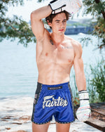 Fairtex Kickboxing Shorts - Arokaya Special - Blue Phantom