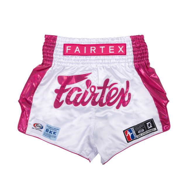 Protea Pink Print Pattern Muay Thai Boxing Shorts main image 1