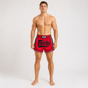 Fairtex Kickboxing Shorts Red/Black BS1703