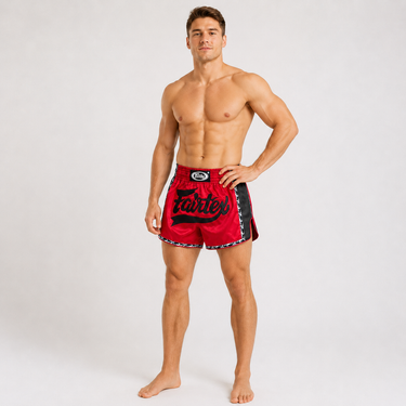 Fairtex Muay Thai Shorts – BS1703 (Red/Black)