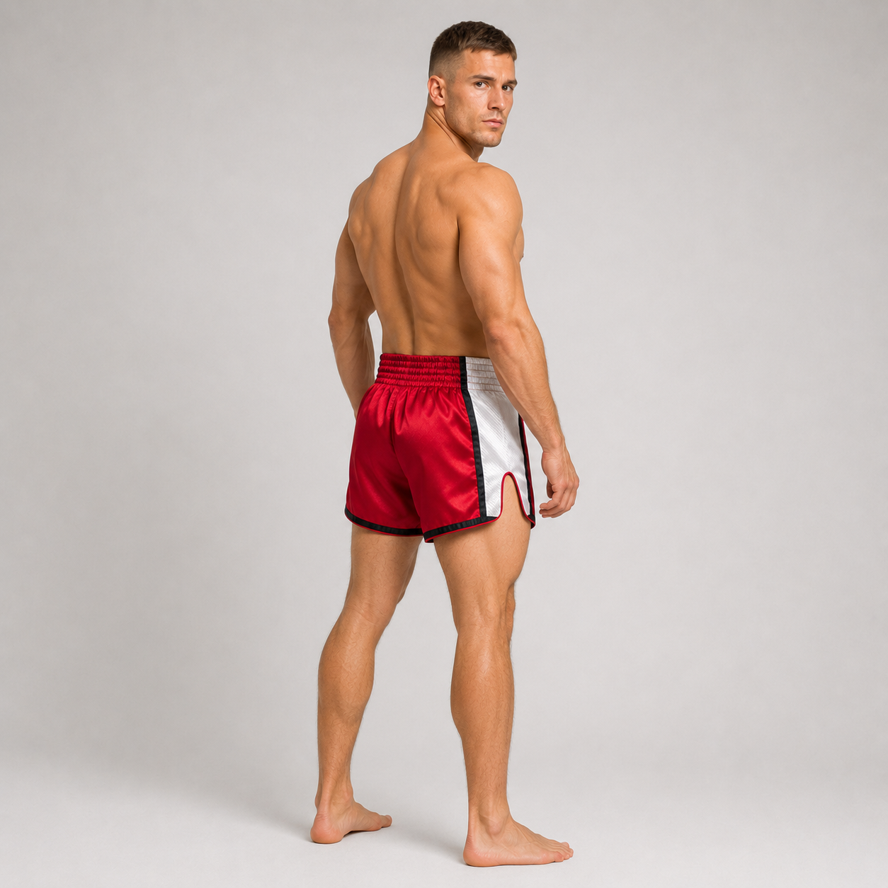 Fairtex Kickboxing Shorts Red/White BS1704