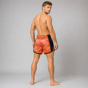 Fairtex Kickboxing Shorts Orange Camo BS1711