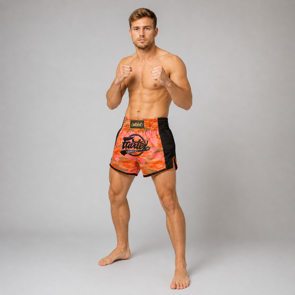 Fairtex Kickboxing Shorts Orange Camo BS1711
