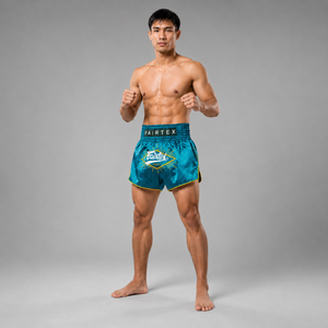 Fairtex Muay Thai Shorts Focus Yellow Piping BS1907