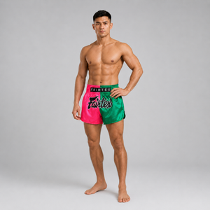 Fairtex Muay Thai Shorts Pink Green BS1911