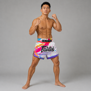 Fairtex Muay Thai Shorts World Music White BS1933