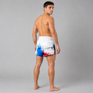 Fairtex Muay Thai Shorts White Acid Jazz BS1937