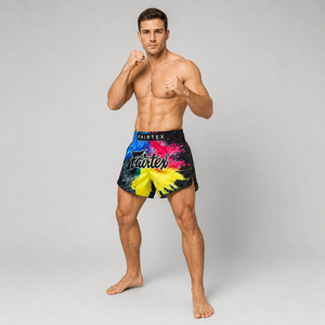Fairtex Muay Thai Shorts Black Acid Jazz BS1938