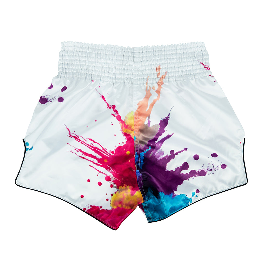 Fairtex Muay Thai Shorts White Funky Soul BS1939