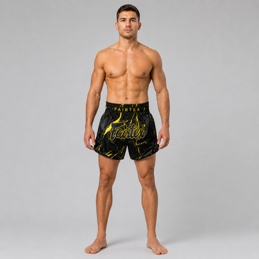Fairtex Muay Thai Shorts - BS1947 Black Marble