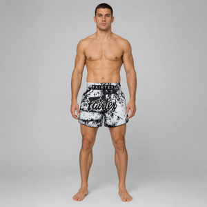 Fairtex Muay Thai Shorts Grunge White BS1948