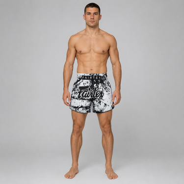 Fairtex Muay Thai Shorts - BS1948 Grunge White
