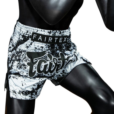 Fairtex Muay Thai Shorts - BS1948 Grunge White