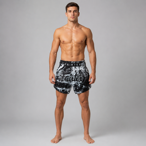 Fairtex Muay Thai Shorts Grunge Black BS1949