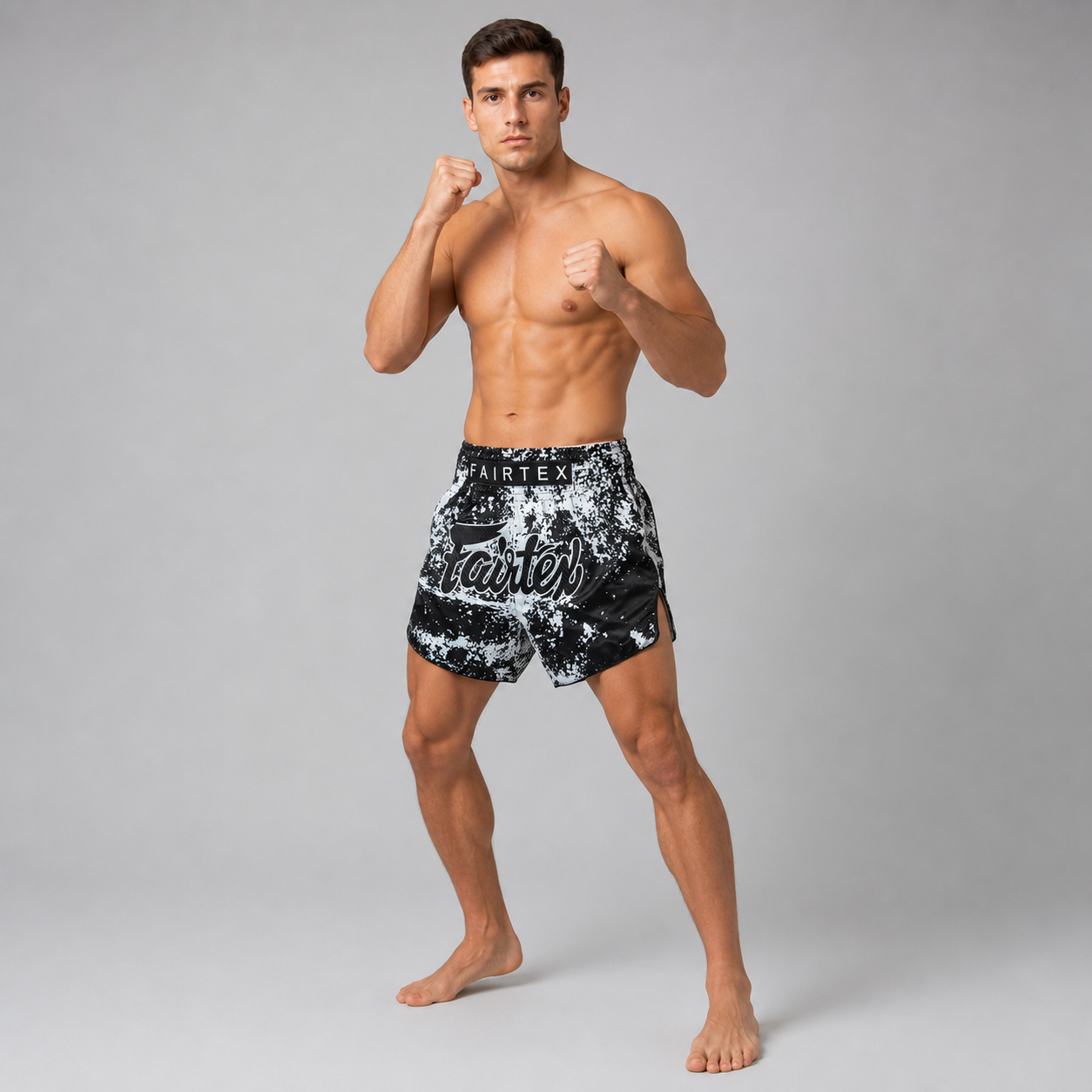Fairtex Muay Thai Shorts Grunge Black BS1949