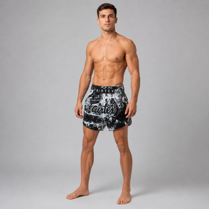 Fairtex Muay Thai Shorts Grunge Black BS1949