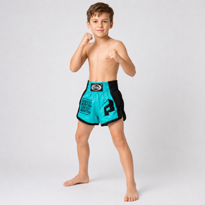 Fairtex Kids Muay Thai Shorts Turquoise BSK2107
