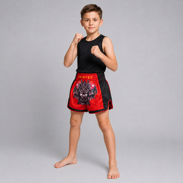 Fairtex Boxing Shorts for Kids - BSK2108 "Silent Warrior"