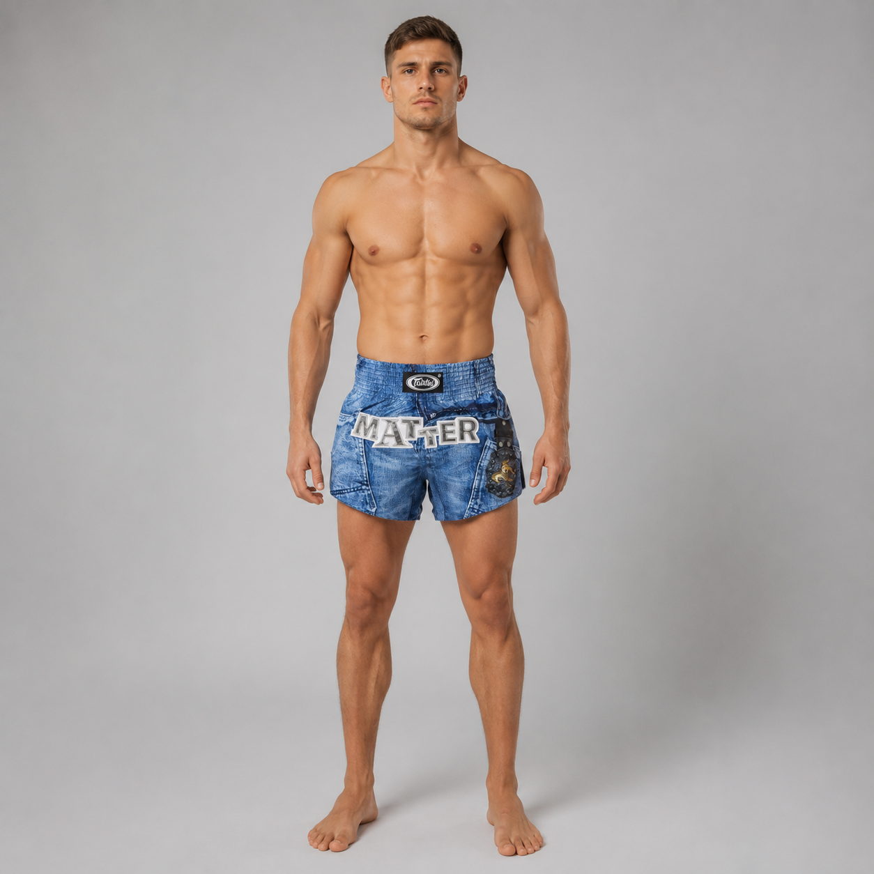 Fairtex x MATTER MAKERS Limited Edition Shorts - Western Denim