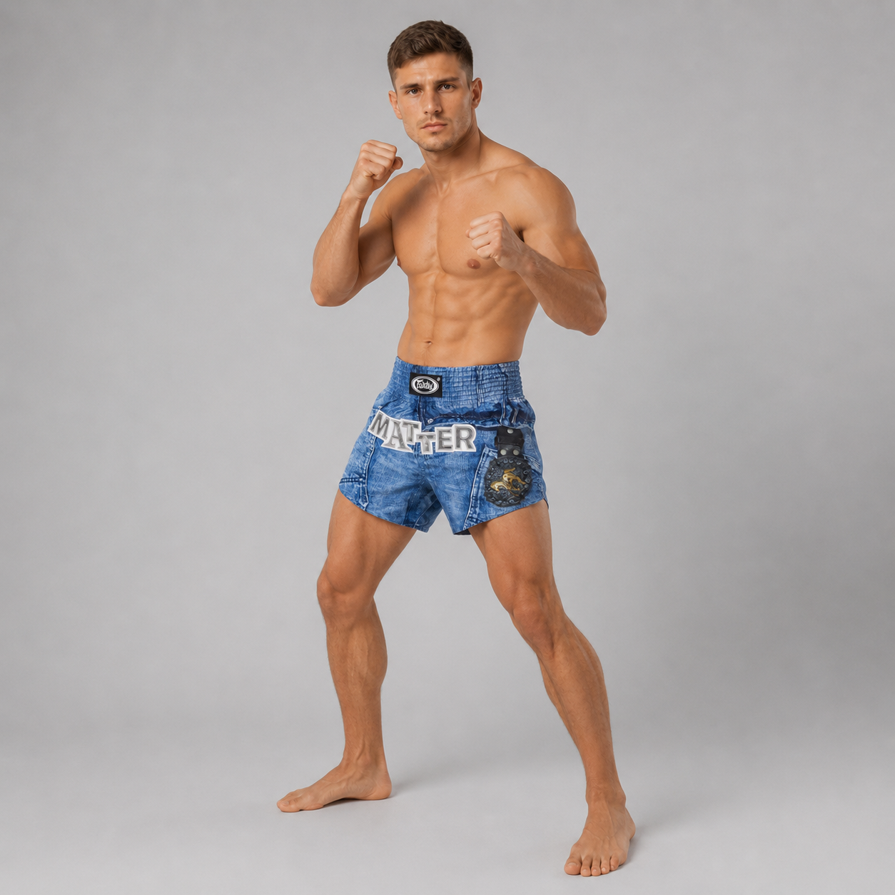 Fairtex x MATTER MAKERS Limited Edition Shorts - Western Denim